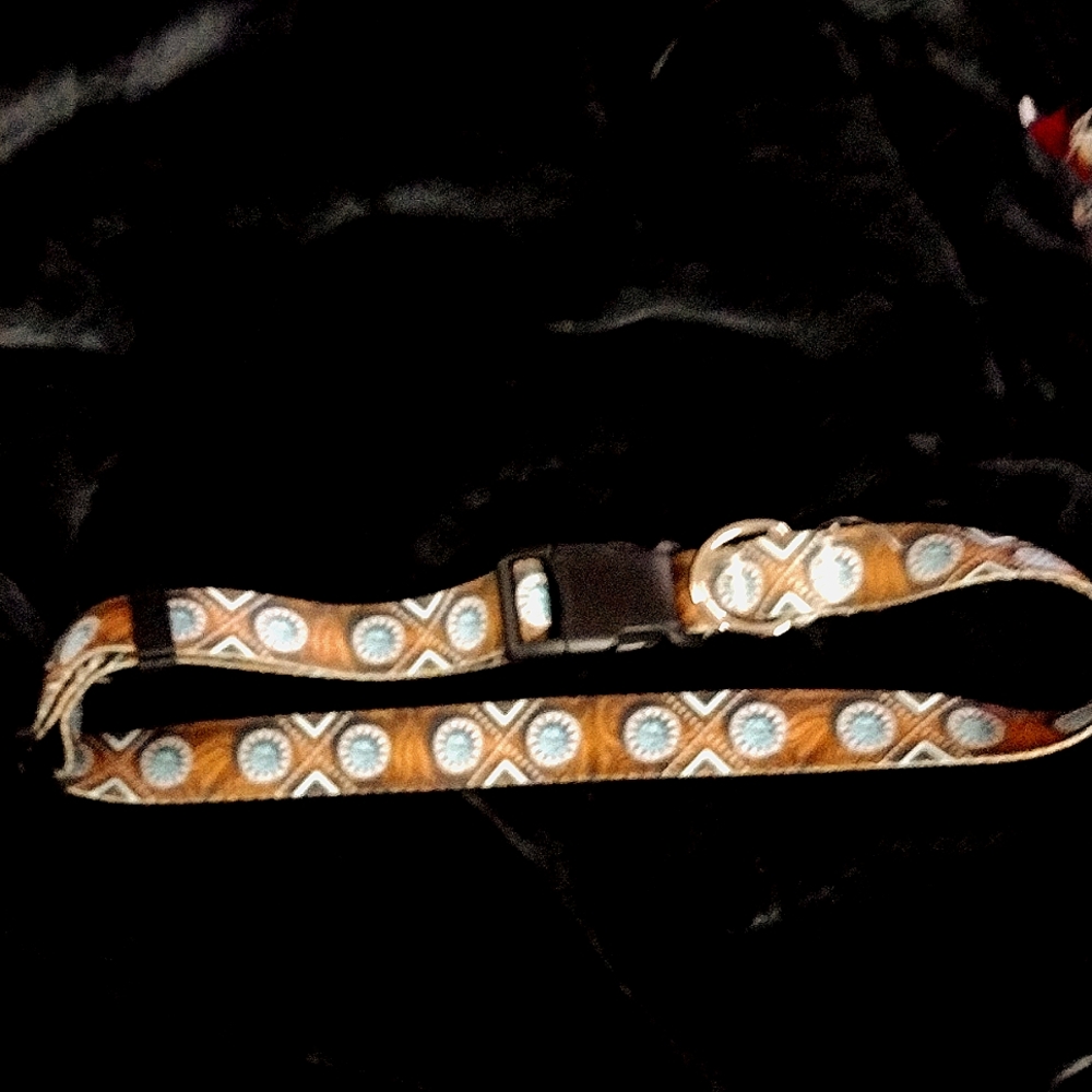 Deluxe XL dog collar, design on both sides